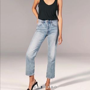 Abercrombie High Rise Vintage Straight Jeans
